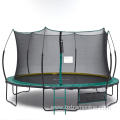 No Spring Trampoline 14ft with green spring pad